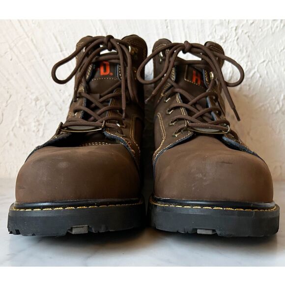 Harley-Davidson Keating Brown Leather Motorcycle Work Boots D93378 - Mens 11.5 main image 8